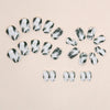 12 Sizes-24 Pcs Press On Nails W1388