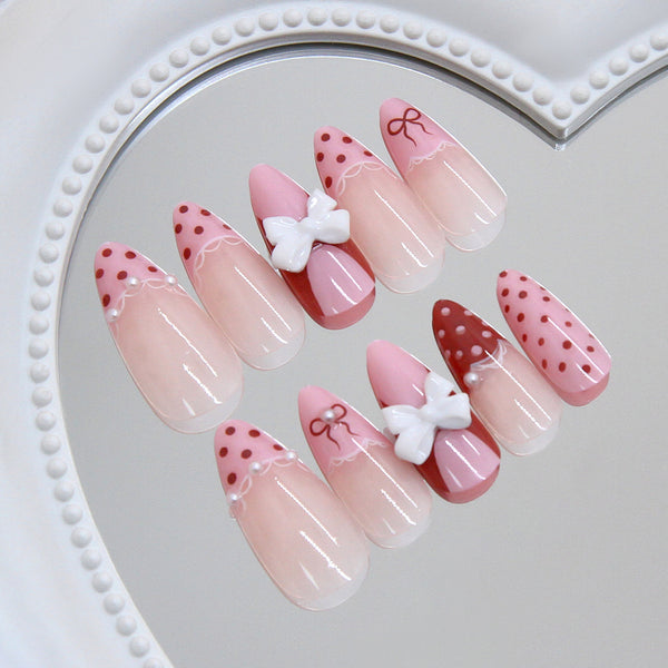 12 Sizes-24 Pcs Press On Nails Z1268