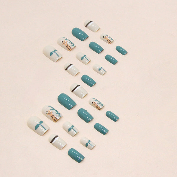 12 Sizes-24 Pcs Press On Nails W756