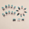 12 Sizes-24 Pcs Press On Nails W1298