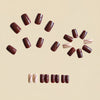 12 Sizes-24 Pcs Press On Nails Y1189