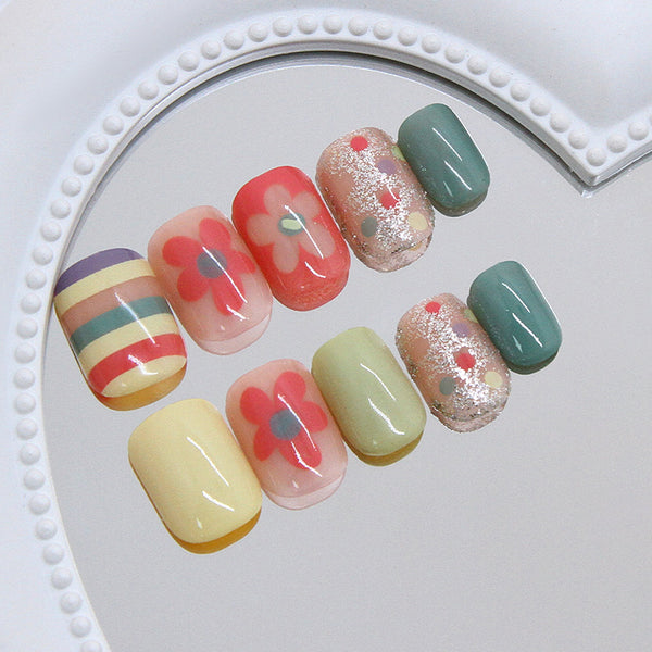 12 Sizes-24 PcsPress On Nails R960