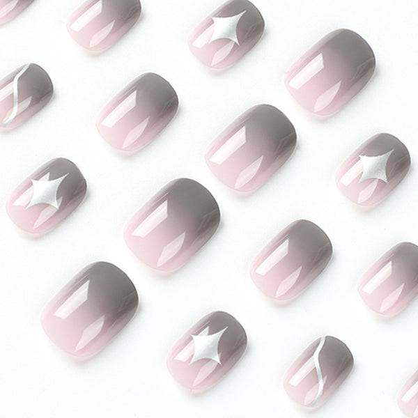 12 Sizes-24 Pcs Press On Nails JP2116