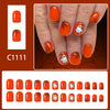 12 Sizes-24 Pcs Press On Nails C1111