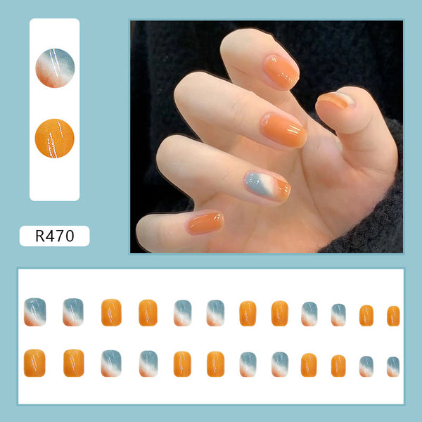12 Sizes-24 Pcs Press On Nails R470