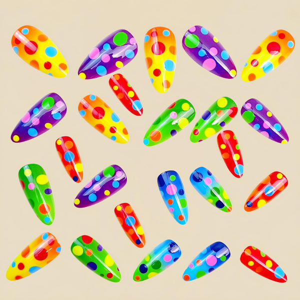 12 Sizes-24 Pcs Press On Nails Y1880