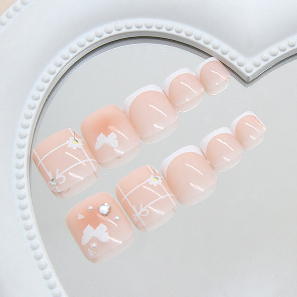 12 Sizes-24 Pcs Press On Nails F173