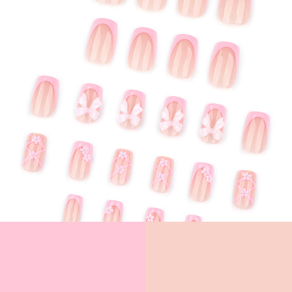 12 Sizes-24 Pcs Press On Nails JP4322