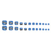 12 Sizes-24 Pcs Press On Nails F051