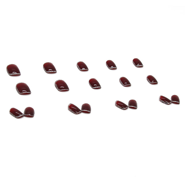 12 Sizes-24 Pcs Press On Nails R306