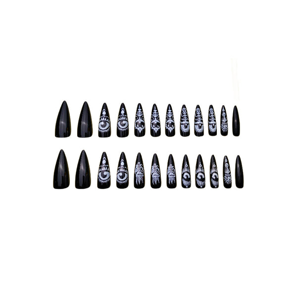 12 Sizes-24 Pcs Press On Nails Y214