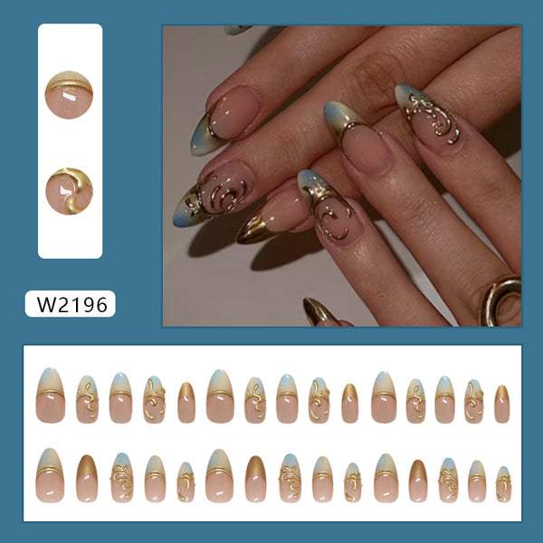 30 Pcs Press On Nails W2196