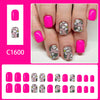 12 Sizes-24 Pcs Press On Nails C1600