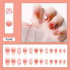 Glossy Medium Pink Square Press on Nails