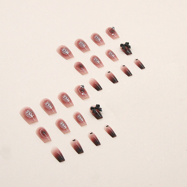 12 Sizes-24 Pcs Press On Nails Z570