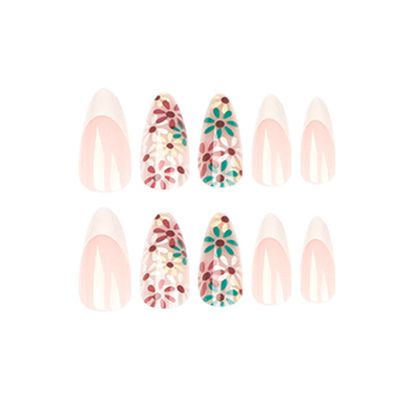 12 Sizes-24 Pcs Press On Nails JP1486