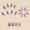 12 Sizes-24 Pcs Press On Nails Y908