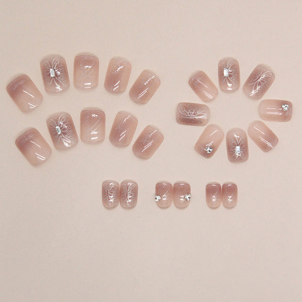 12 Sizes-24 Pcs Press On Nails Z798