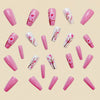 12 Sizes-24 Pcs Press On Nails Y499