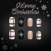 12 Sizes-24 Pcs Press On Nails C1294