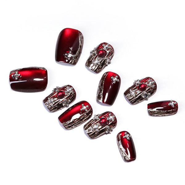 12 Sizes-24 Pcs Press On Nails SP128