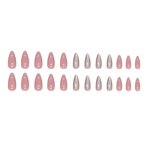 12 Sizes-24 Pcs Press On Nails W916