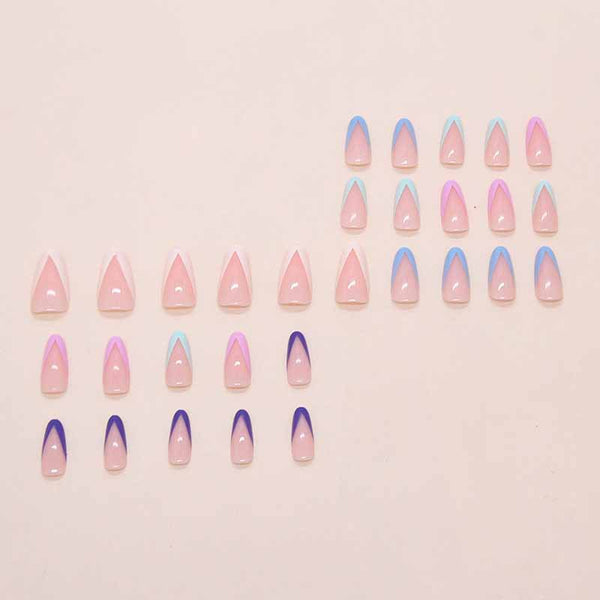 12 Sizes-24 Pcs Press On Nails W1956