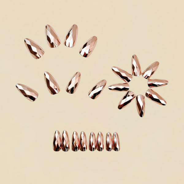12 Sizes-24 Pcs Press On Nails Y1613