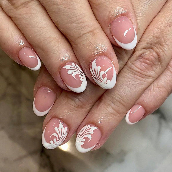 12 Sizes-24 Pcs Press On Nails C880