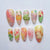12 Sizes-24 Pcs Press On Nails W2050