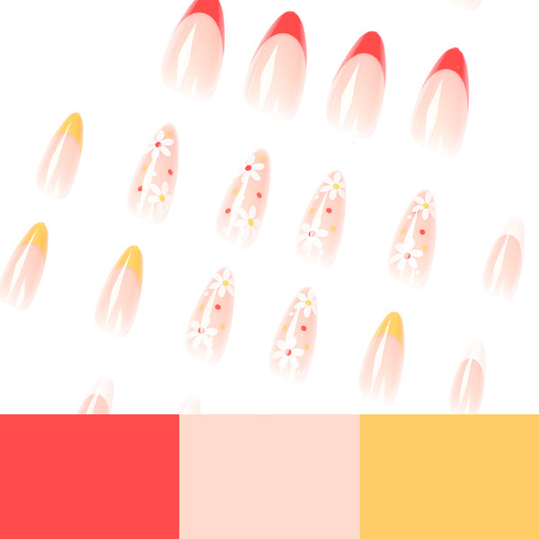 12 Sizes-24 Pcs Press On Nails JP1476