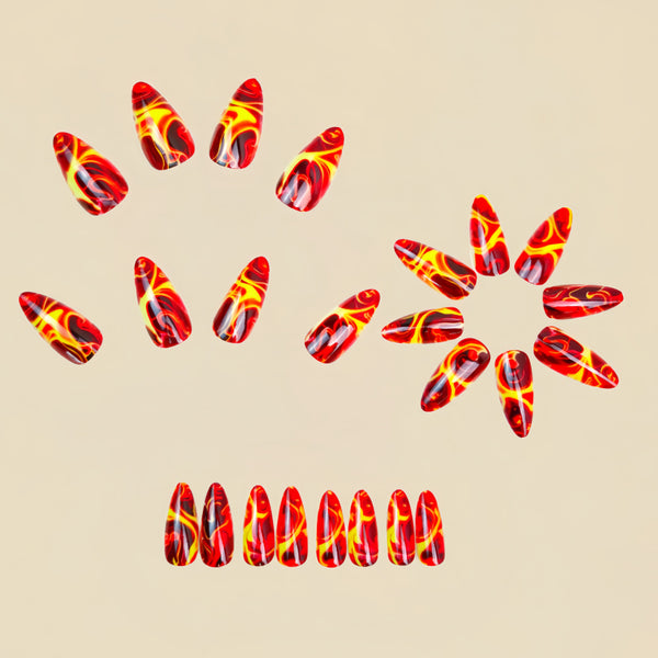 12 Sizes-24 Pcs Press On Nails Y1675