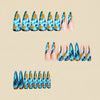 12 Sizes-24 Pcs Press On Nails Y1496