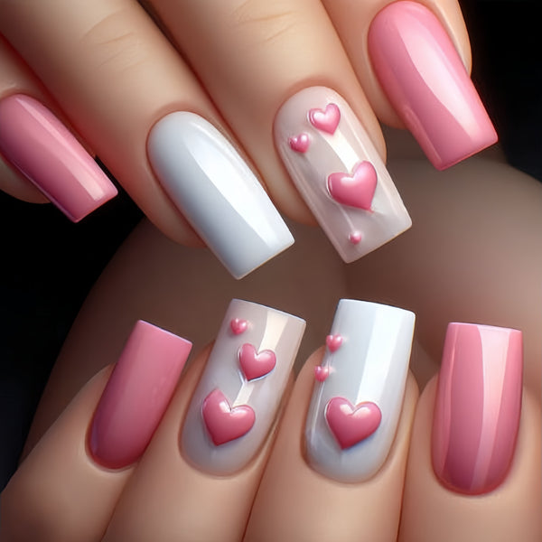 12 Sizes-24 Pcs Press On Nails Y481