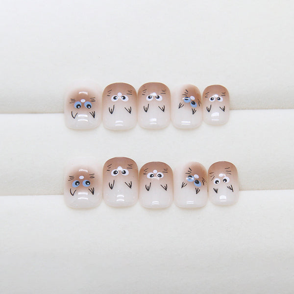 12 Sizes-24 Pcs Press On Nails R908