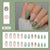 12 Sizes-24 Pcs Press On Nails W1535