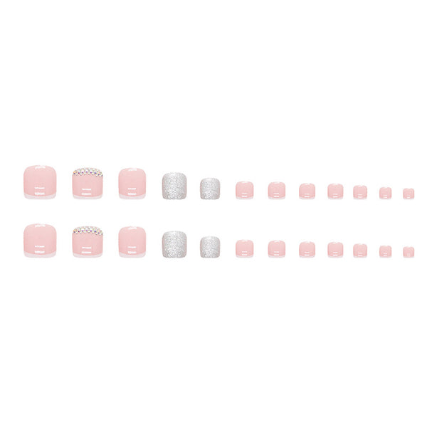 12 Sizes-24 Pcs Press On Nails F065