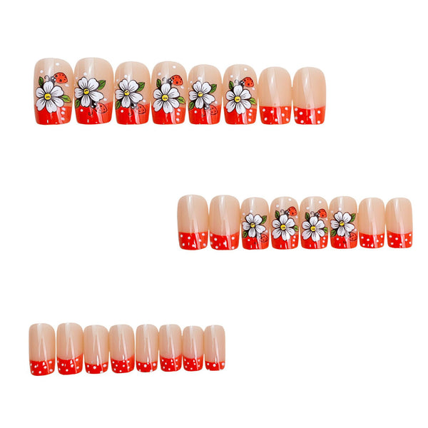12 Sizes-24 Pcs Press On Nails Y1976