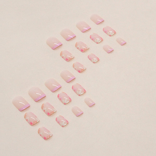 12 Sizes-24 Pcs Press On Nails W848