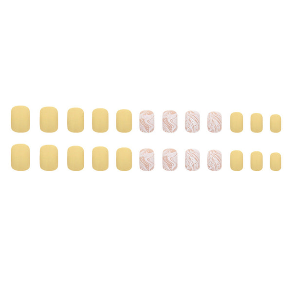12 Sizes-24 Pcs Press On Nails W1147