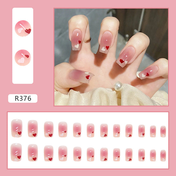 12 Sizes-24 Pcs Press On Nails R376
