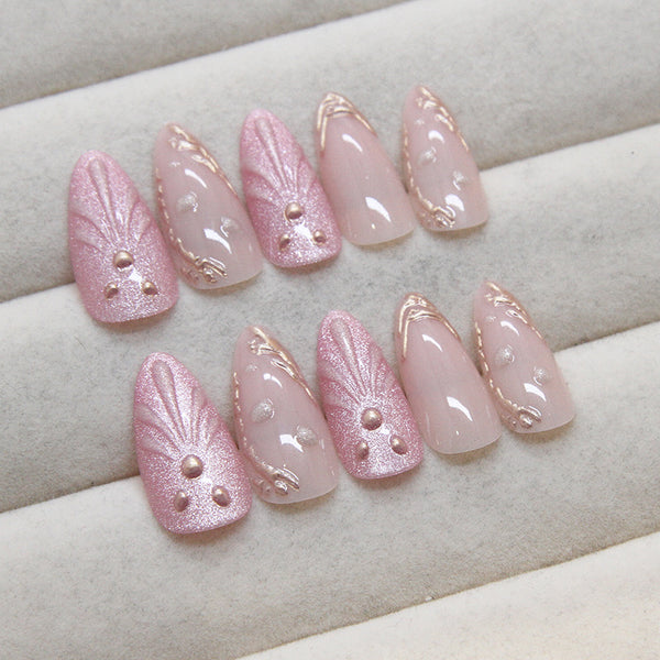 12 Sizes-24 Pcs Press On Nails Z934