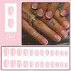 12 Sizes-24 Pcs Press On Nails C497