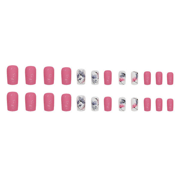 12 Sizes-24 Pcs Press On Nails Y104