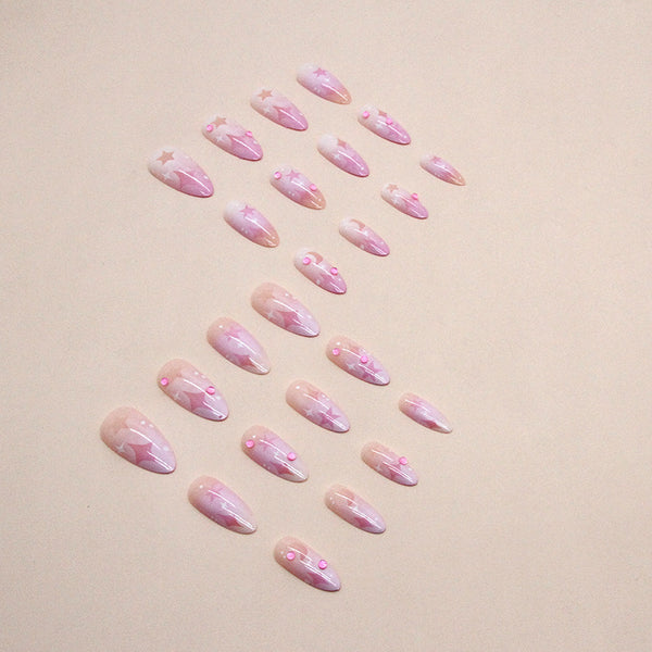 12 Sizes-24 Pcs Press On Nails Z764