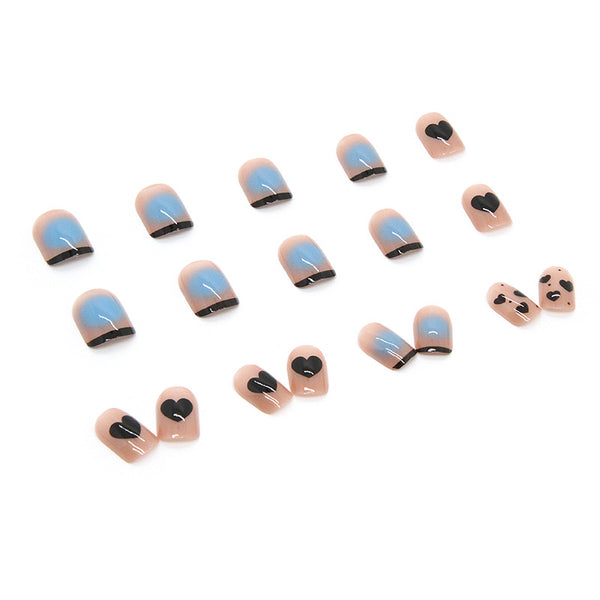 12 Sizes-24 Pcs Press On Nails R535