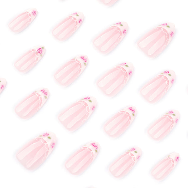 12 Sizes-24 Pcs Press On Nails JP4301