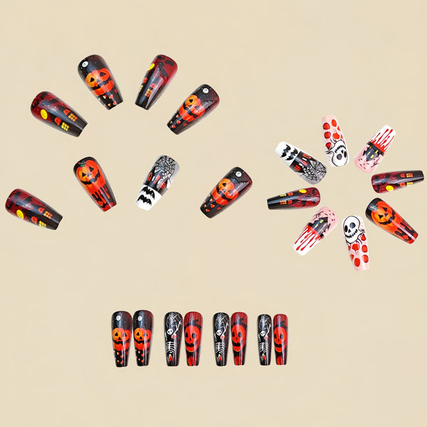 12 Sizes-24 Pcs Press On Nails Y1126