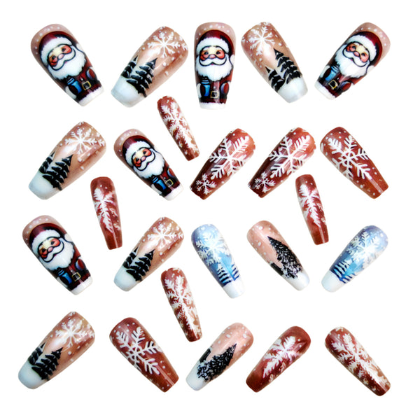12 Sizes-24 Pcs Press On Nails Y1246