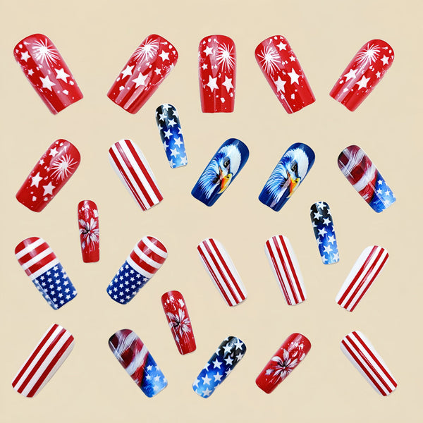 12 Sizes-24 Pcs Press On Nails Y737